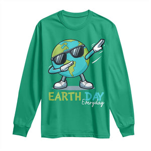 Dabbing Earth Day Long Sleeve Shirt Everyday Positive Vibes Nature Lover Gifts