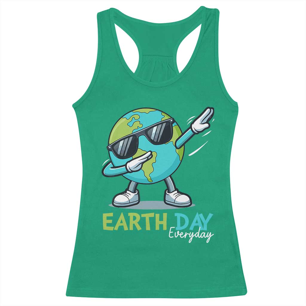 Dabbing Earth Day Racerback Tank Top Everyday Positive Vibes Nature Lover Gifts