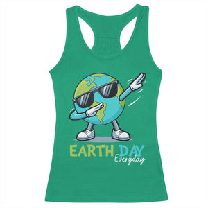 Dabbing Earth Day Racerback Tank Top Everyday Positive Vibes Nature Lover Gifts