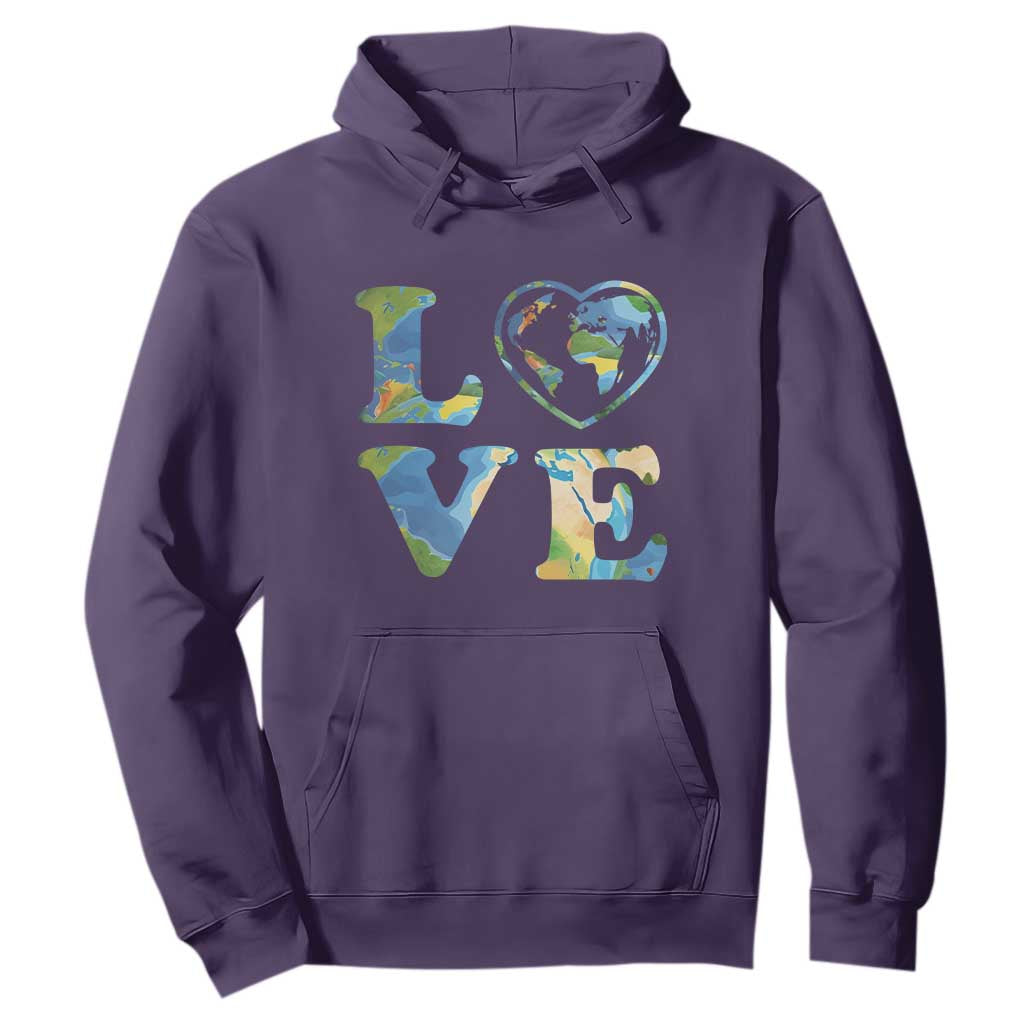 Earth Day Hoodie Heart Environmental Nature Recycling Lovers