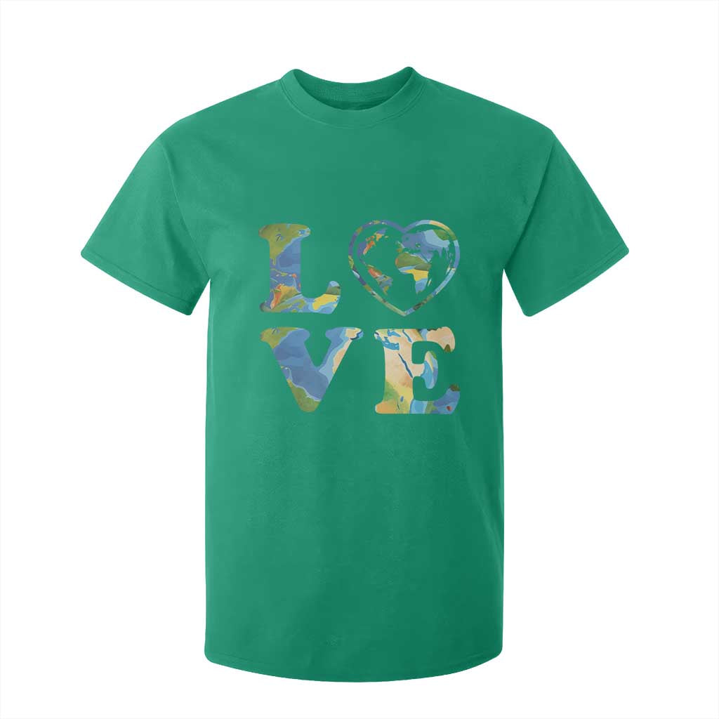 Earth Day T Shirt For Kid Heart Environmental Nature Recycling Lovers