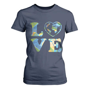 Earth Day T Shirt For Women Heart Environmental Nature Recycling Lovers