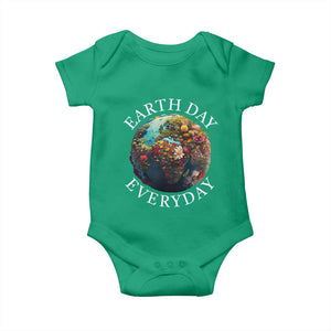 Earth Day Everyday Baby Onesie With Floral Nature Lover Climate Change