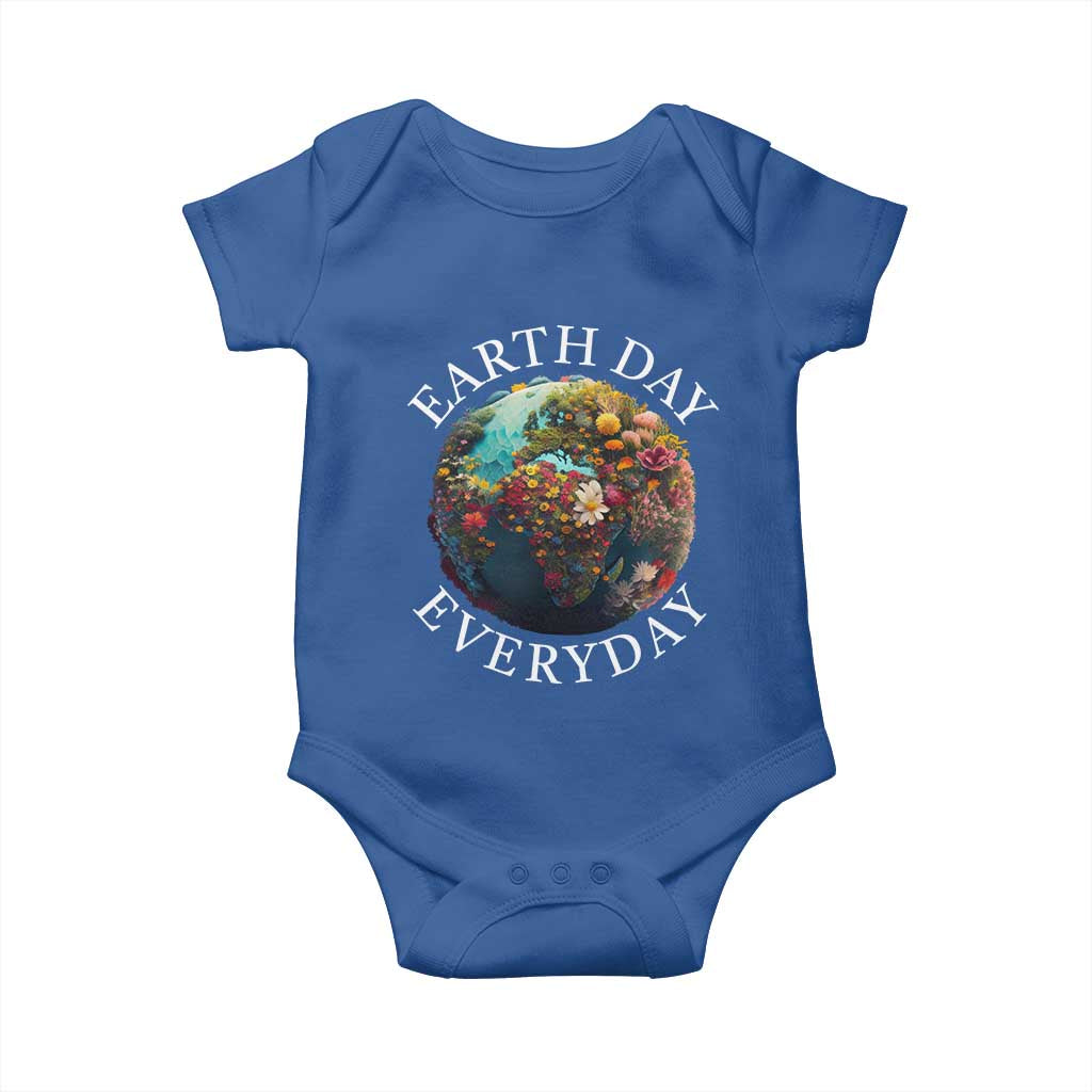 Earth Day Everyday Baby Onesie With Floral Nature Lover Climate Change