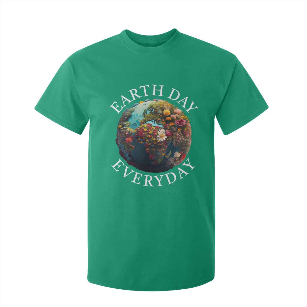 Earth Day Everyday T Shirt For Kid With Floral Nature Lover Climate Change