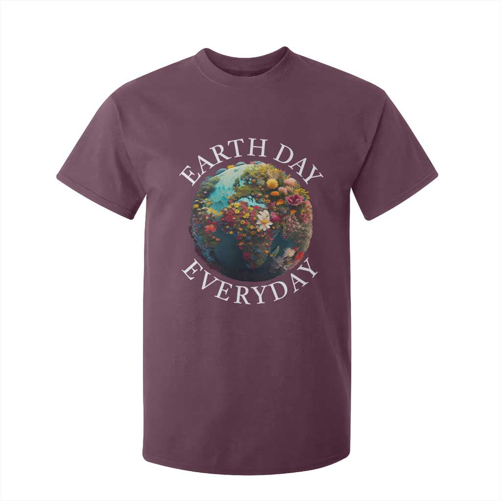 Earth Day Everyday T Shirt For Kid With Floral Nature Lover Climate Change