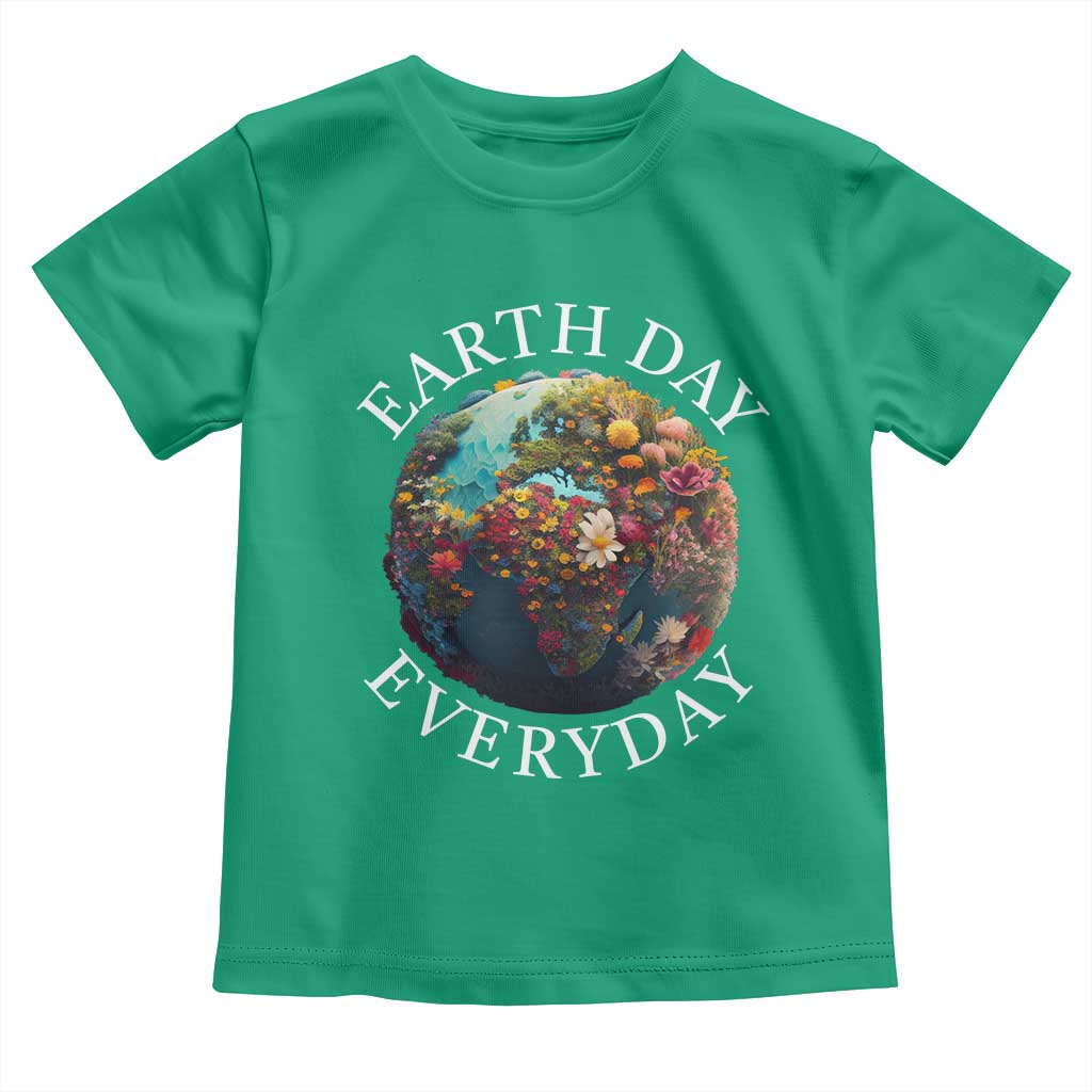 Earth Day Everyday Toddler T Shirt With Floral Nature Lover Climate Change
