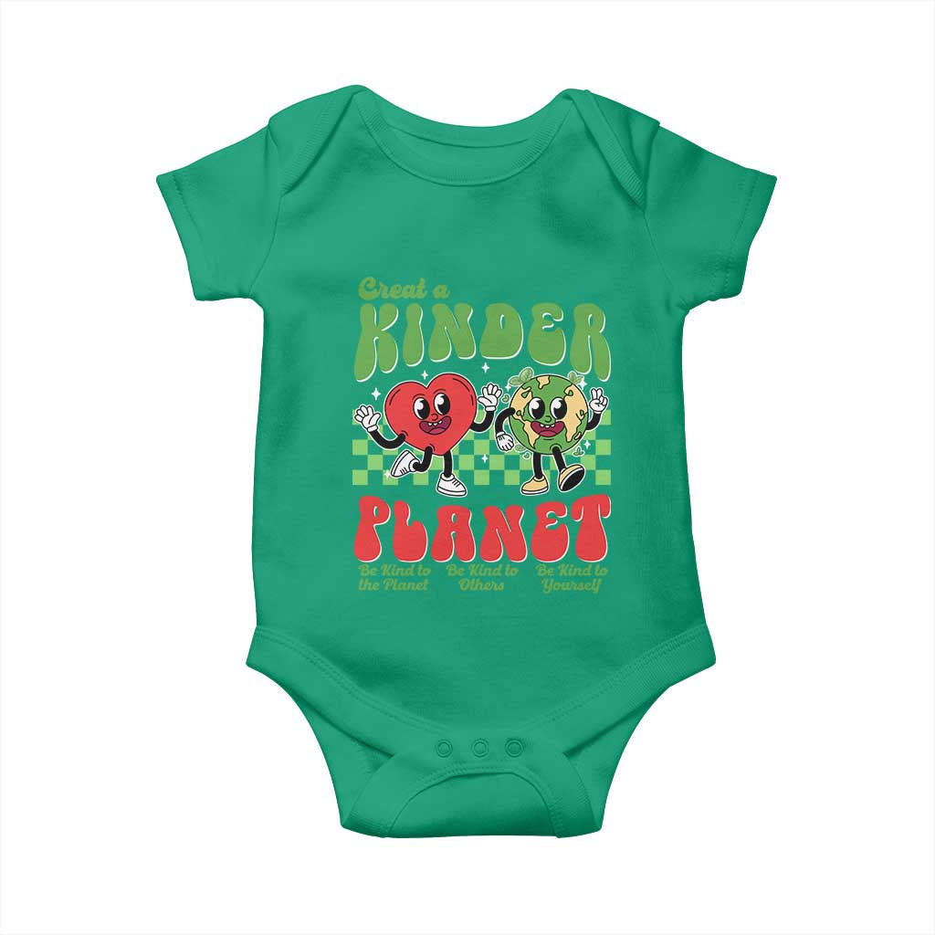 Earth Day Baby Onesie Create A Kinder Planet Be Kind Earth