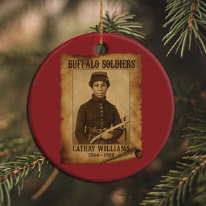 Cathay Williams Christmas Ornament Buffalo Soldier First African American Female Soldier - African Pride