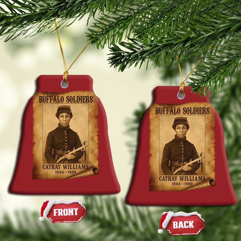 Cathay Williams Christmas Ornament Buffalo Soldier First African American Female Soldier - African Pride
