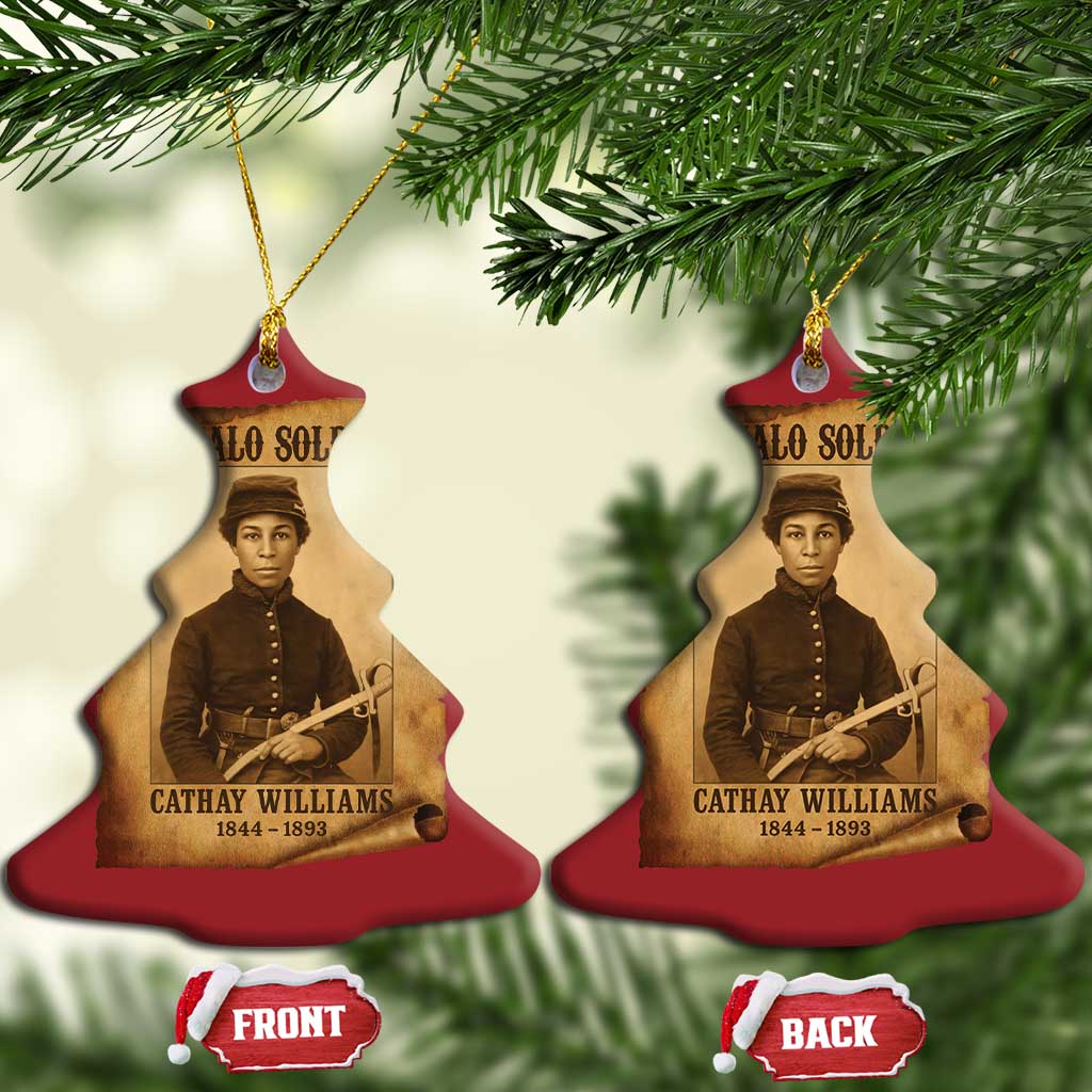 Cathay Williams Christmas Ornament Buffalo Soldier First African American Female Soldier - African Pride