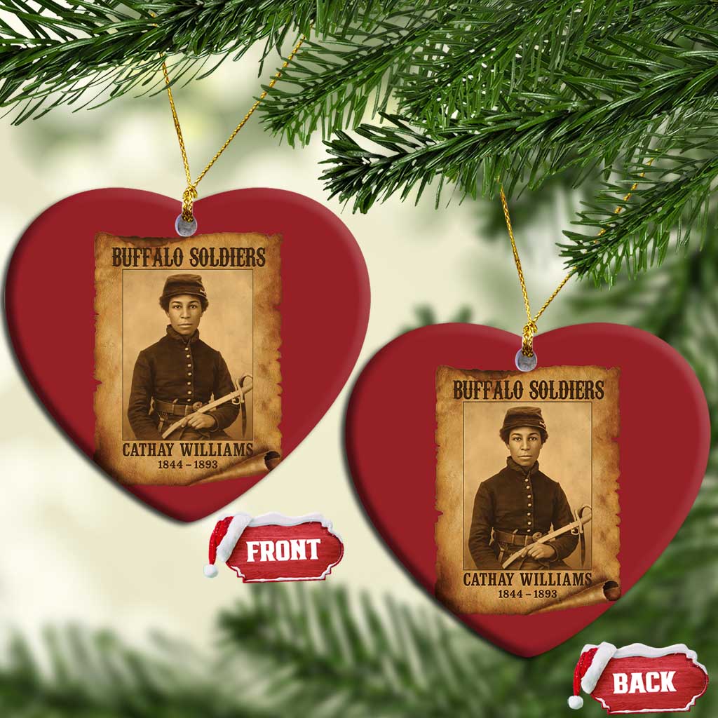 Cathay Williams Christmas Ornament Buffalo Soldier First African American Female Soldier - African Pride