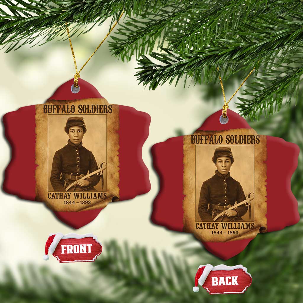 Cathay Williams Christmas Ornament Buffalo Soldier First African American Female Soldier - African Pride