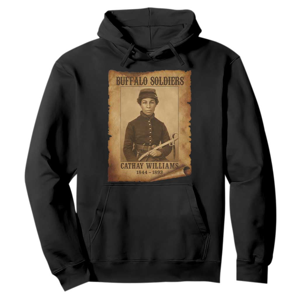 Cathay Williams Hoodie Buffalo Soldier First African American Female Soldier - African Pride