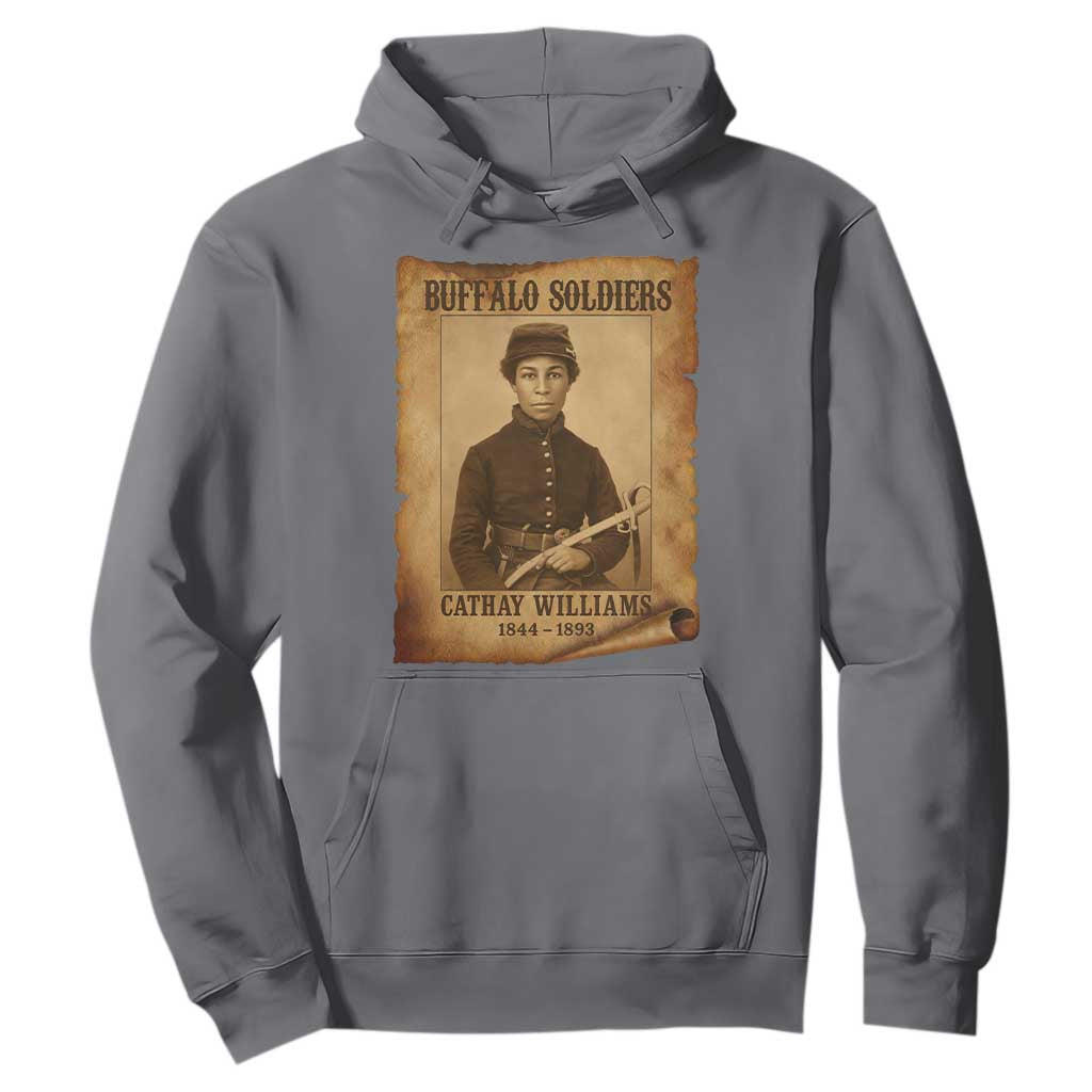 Cathay Williams Hoodie Buffalo Soldier First African American Female Soldier - African Pride