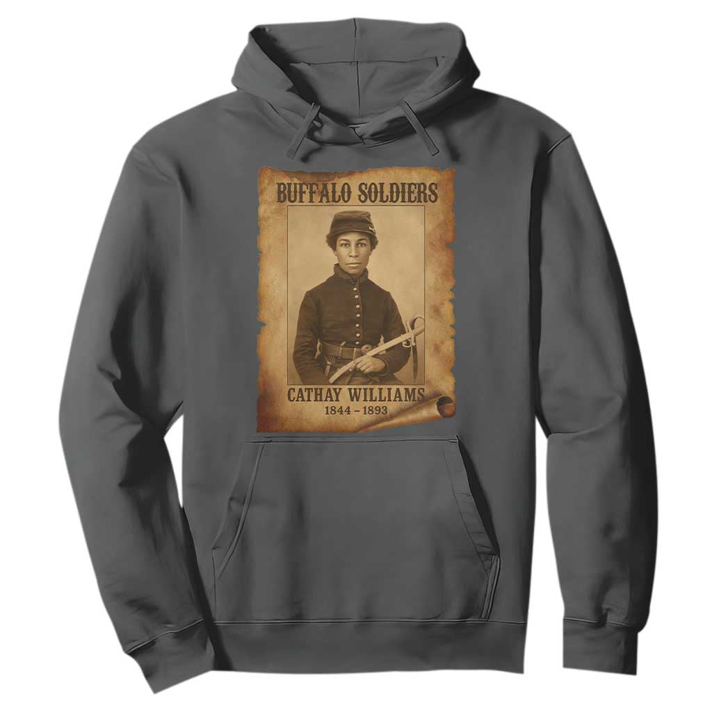 Cathay Williams Hoodie Buffalo Soldier First African American Female Soldier - African Pride