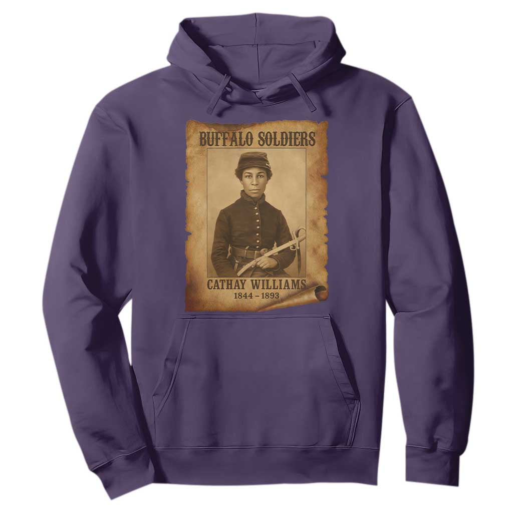 Cathay Williams Hoodie Buffalo Soldier First African American Female Soldier - African Pride