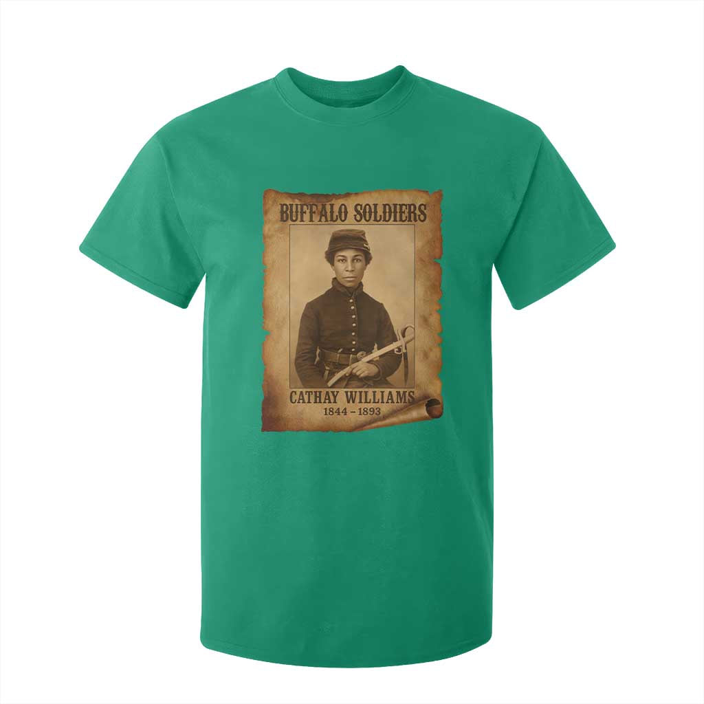Cathay Williams T Shirt For Kid Buffalo Soldier First African American Female Soldier - African Pride