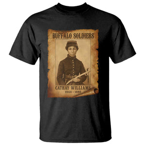 Cathay Williams T Shirt Buffalo Soldier First African American Female Soldier - African Pride
