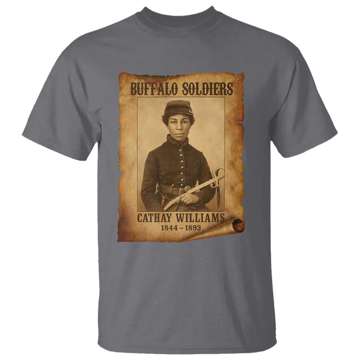 Cathay Williams T Shirt Buffalo Soldier First African American Female Soldier - African Pride