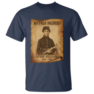 Cathay Williams T Shirt Buffalo Soldier First African American Female Soldier - African Pride