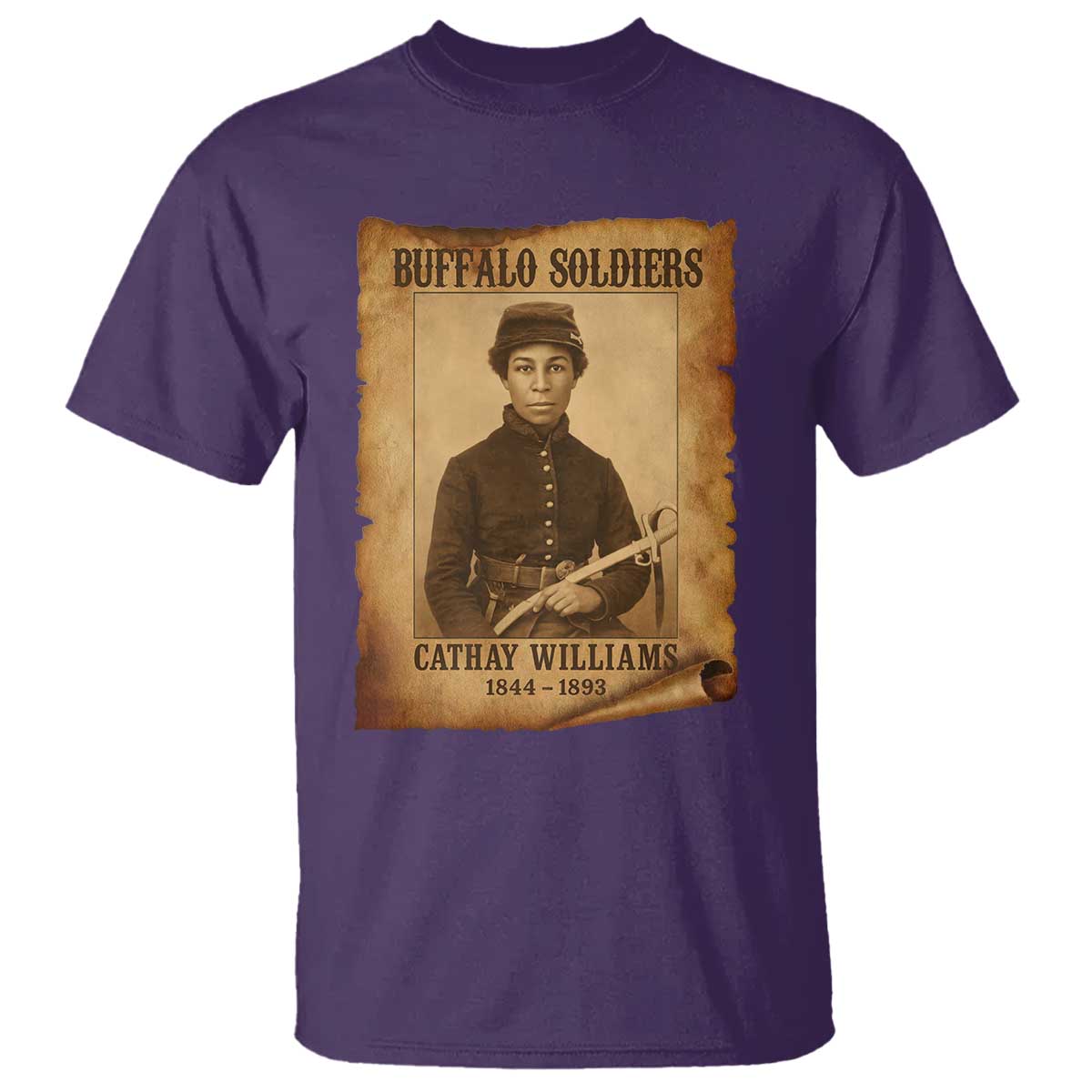 Cathay Williams T Shirt Buffalo Soldier First African American Female Soldier - African Pride