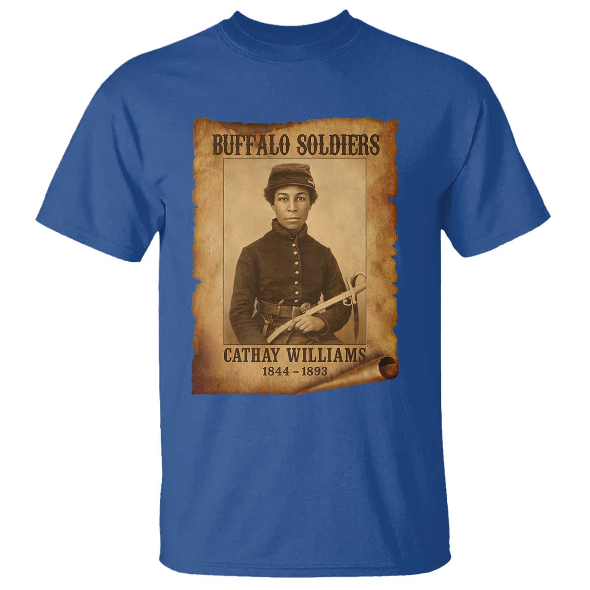 Cathay Williams T Shirt Buffalo Soldier First African American Female Soldier - African Pride