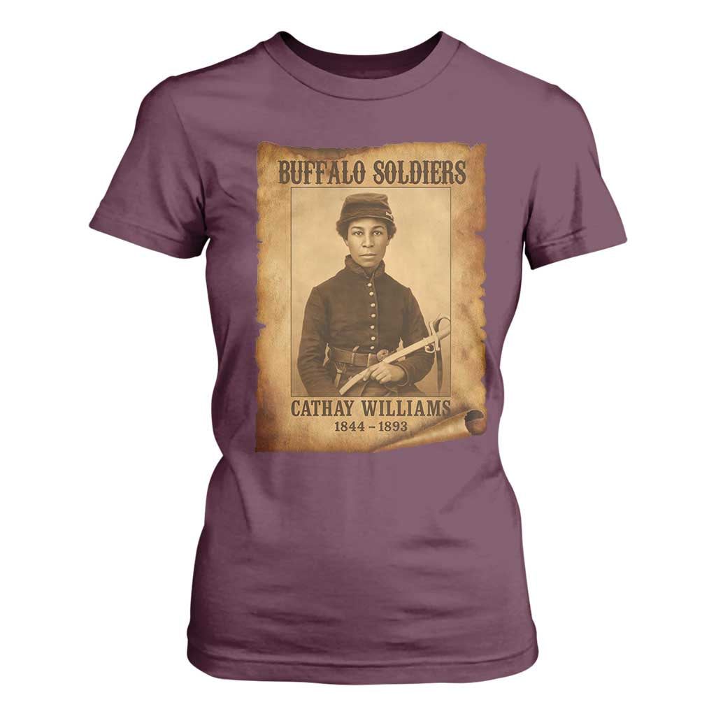 Cathay Williams T Shirt For Women Buffalo Soldier First African American Female Soldier - African Pride