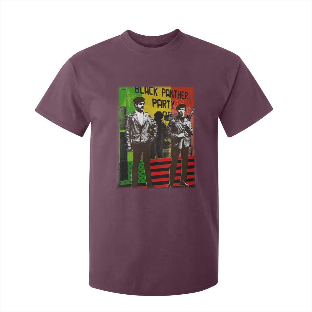 Vintage Black Panther Party T Shirt For Kid Black History Self Defense Huey Newton Bobby Seale
