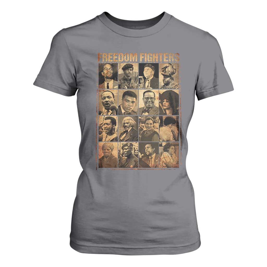Black Freedom Fighters T Shirt For Women Huey P. Newton Bobby Seale Black History Month Juneteenth