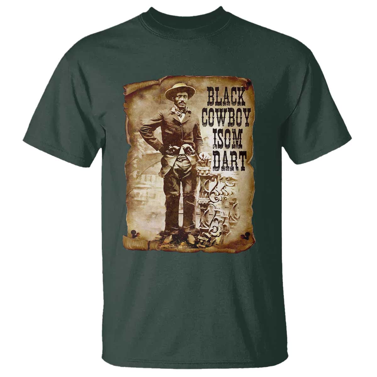 Black Cowboy Isom Dart T Shirt African American Cowboys Black History