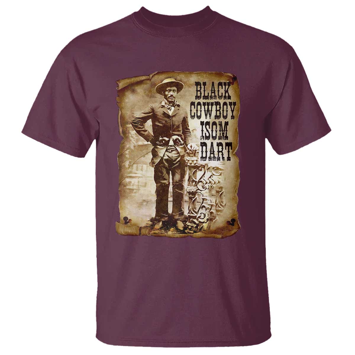 Black Cowboy Isom Dart T Shirt African American Cowboys Black History