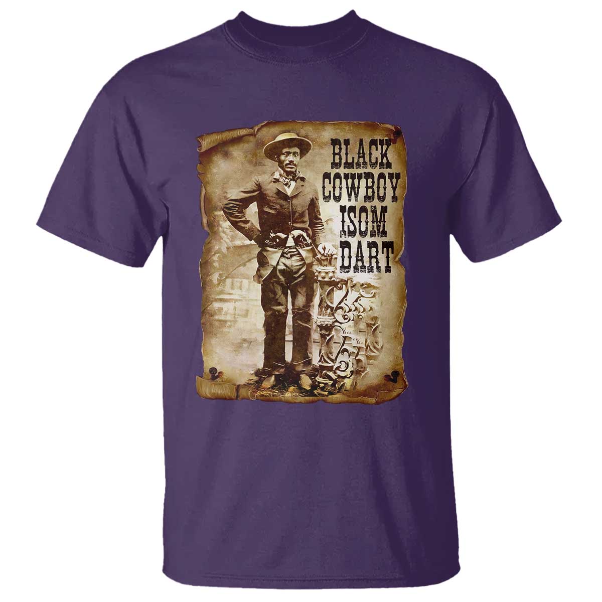 Black Cowboy Isom Dart T Shirt African American Cowboys Black History