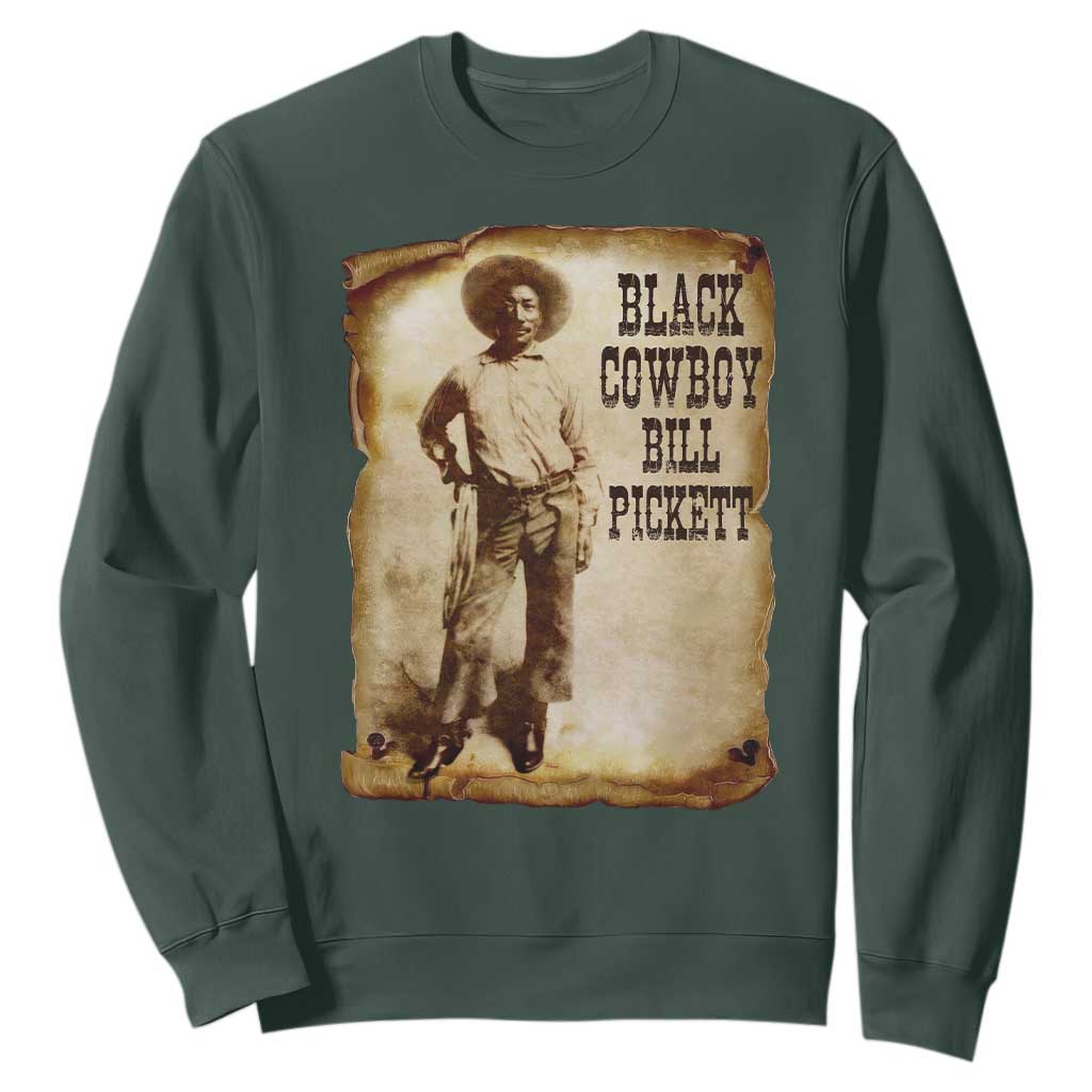 Black Cowboy Bill Pickett Sweatshirt African American Cowboys Black History