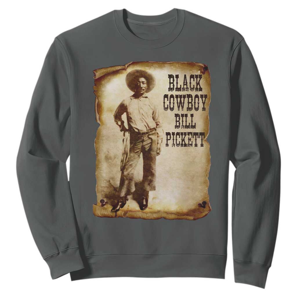 Black Cowboy Bill Pickett Sweatshirt African American Cowboys Black History