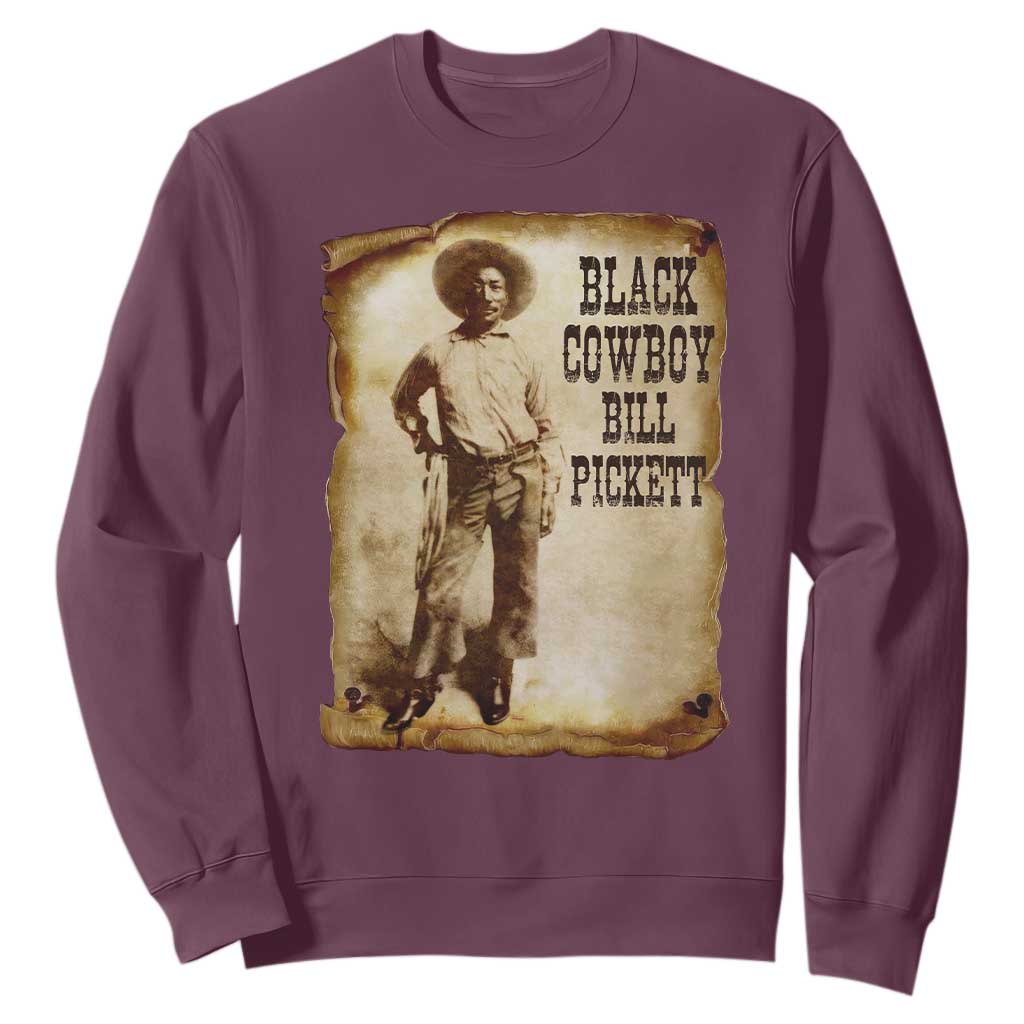 Black Cowboy Bill Pickett Sweatshirt African American Cowboys Black History