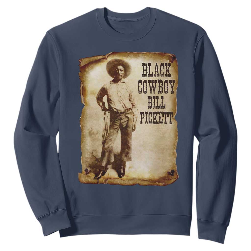 Black Cowboy Bill Pickett Sweatshirt African American Cowboys Black History