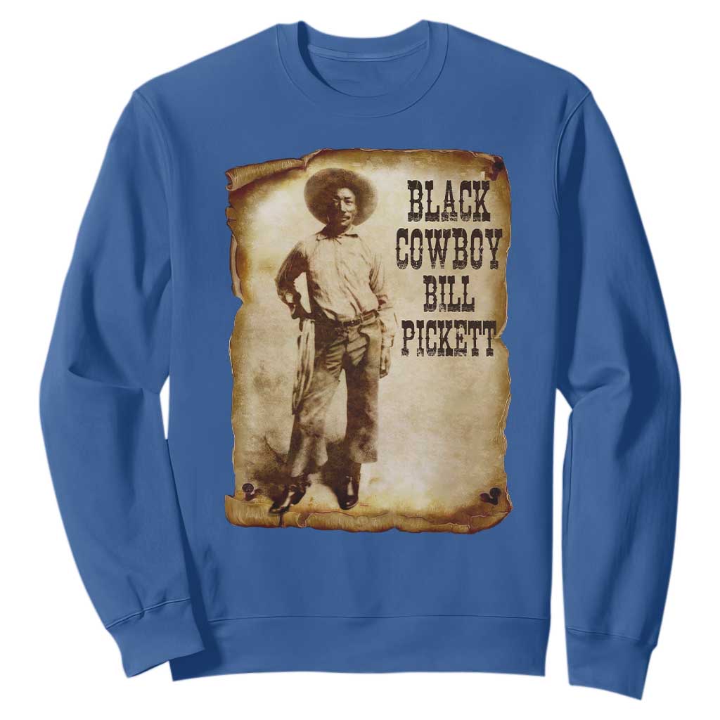 Black Cowboy Bill Pickett Sweatshirt African American Cowboys Black History