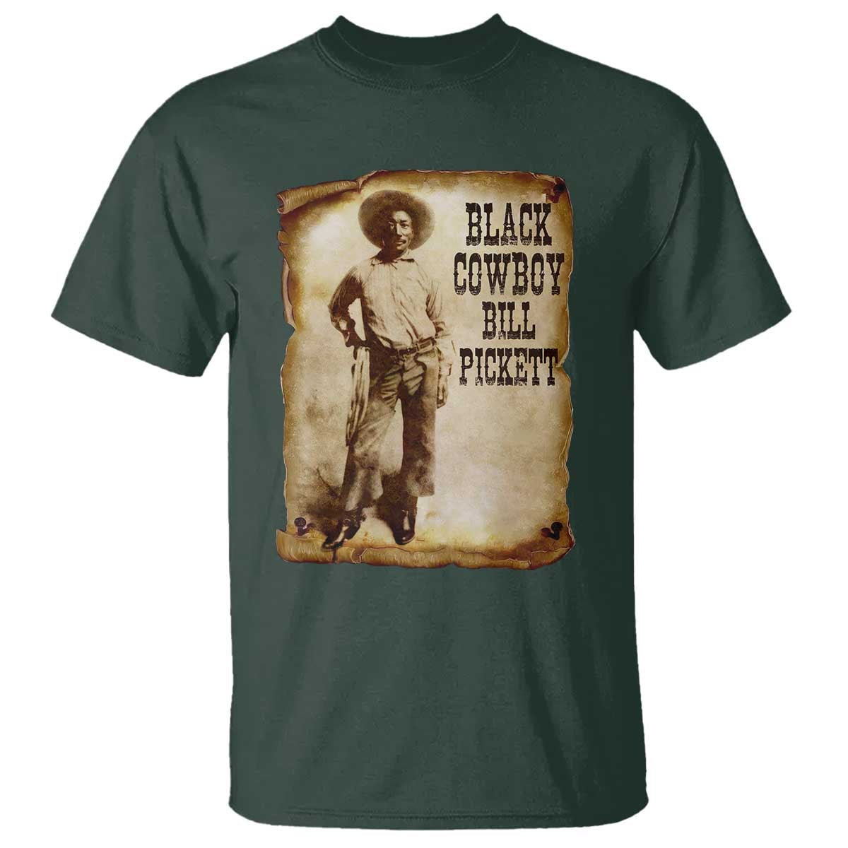 Black Cowboy Bill Pickett T Shirt African American Cowboys Black History