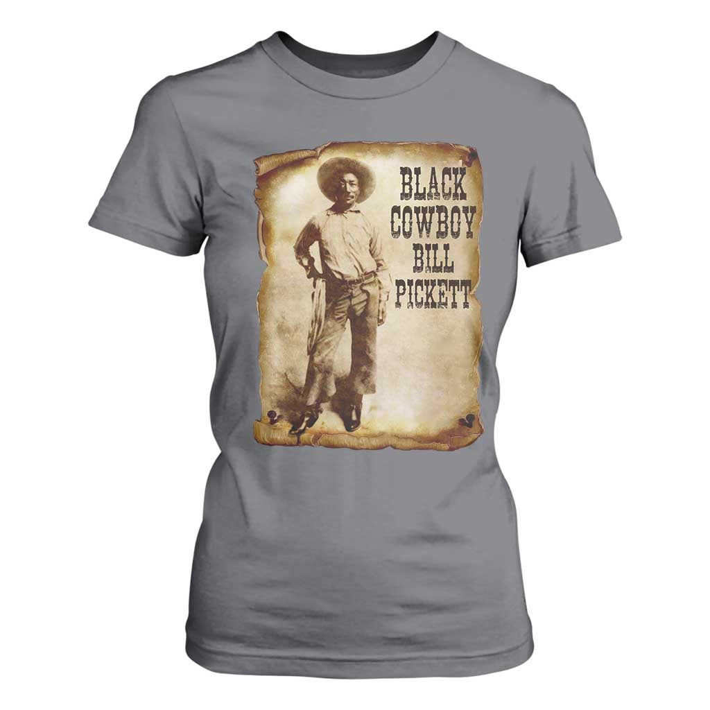 Black Cowboy Bill Pickett T Shirt For Women African American Cowboys Black History