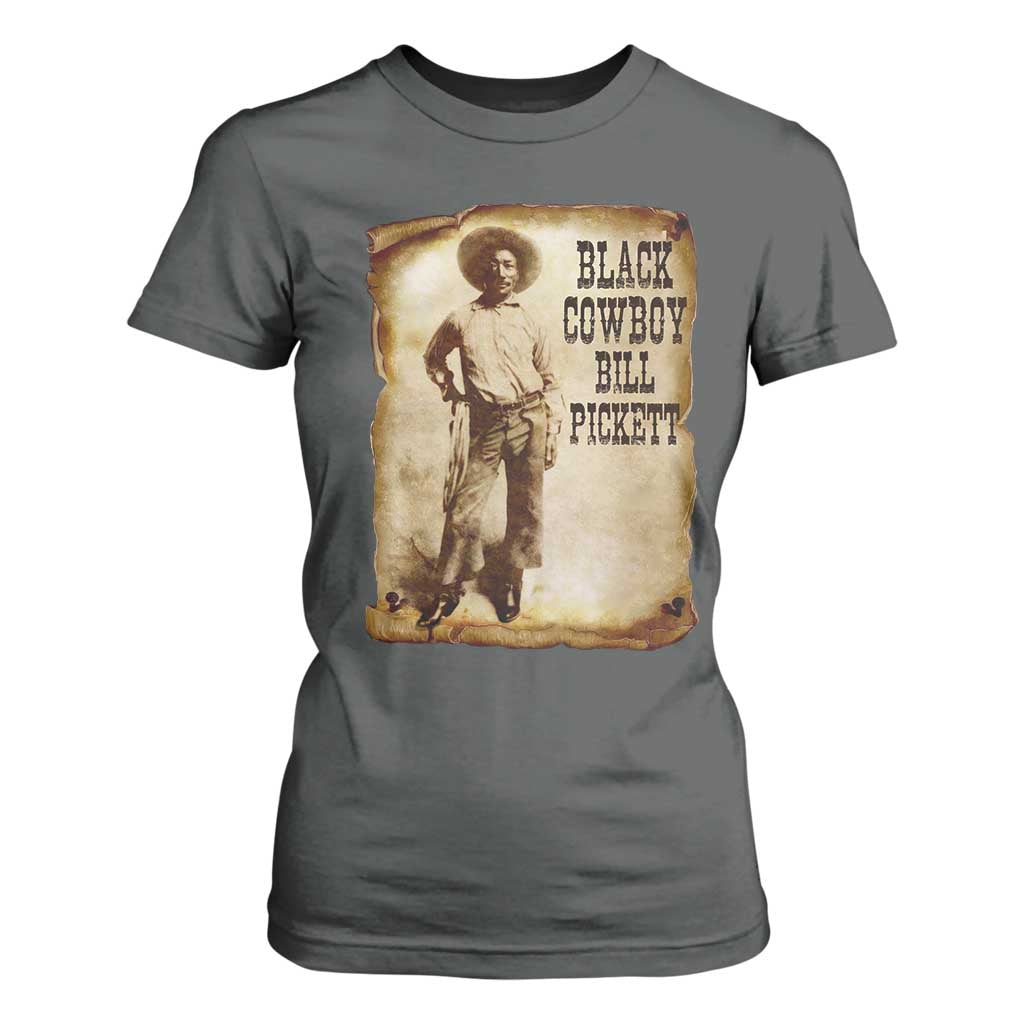 Black Cowboy Bill Pickett T Shirt For Women African American Cowboys Black History