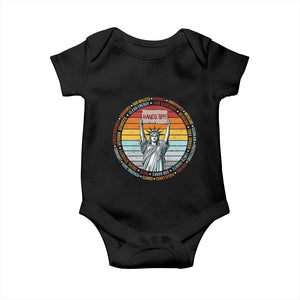 Statue of Liberty Hands Off Protest Baby Onesie Resist Resistance - African Pride