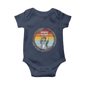 Statue of Liberty Hands Off Protest Baby Onesie Resist Resistance - African Pride