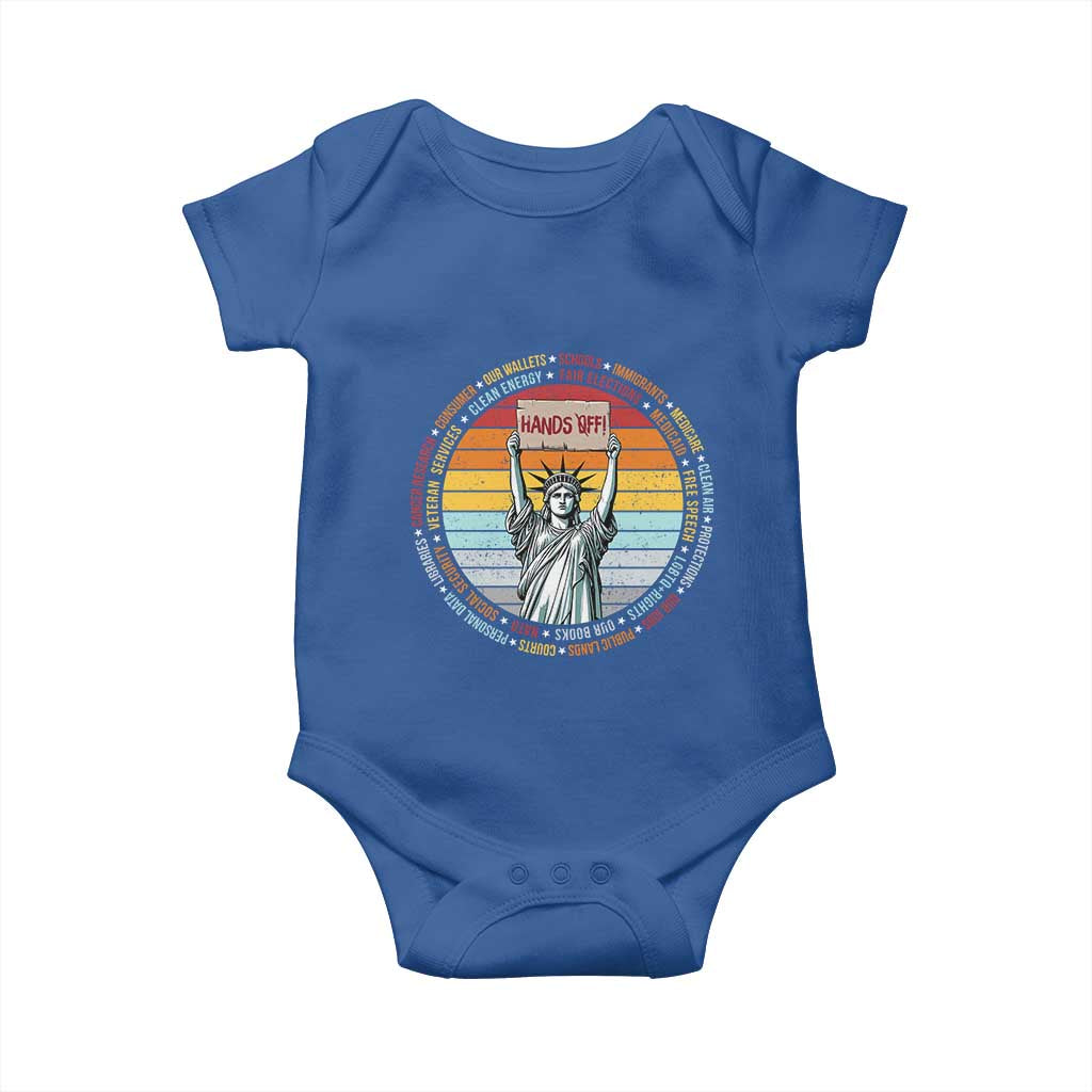 Statue of Liberty Hands Off Protest Baby Onesie Resist Resistance - African Pride