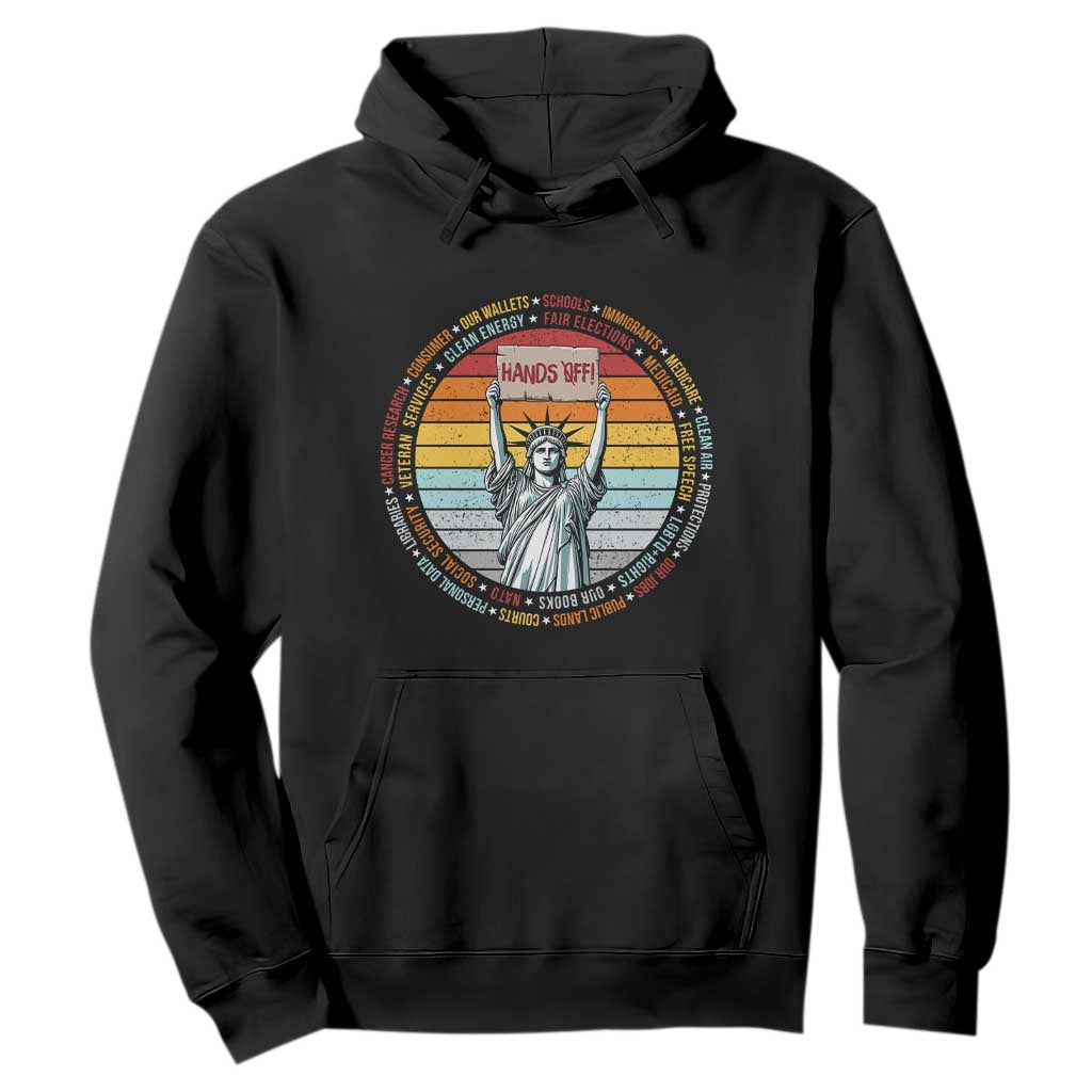 Statue of Liberty Hands Off Protest Hoodie Resist Resistance - African Pride