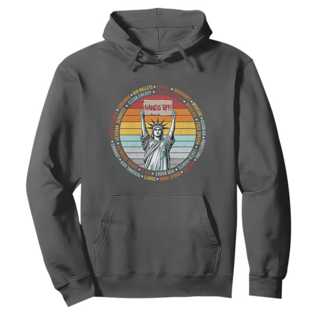 Statue of Liberty Hands Off Protest Hoodie Resist Resistance - African Pride