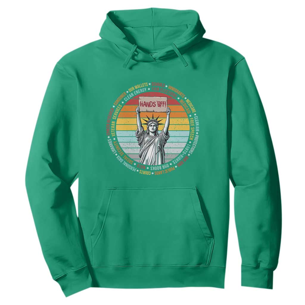 Statue of Liberty Hands Off Protest Hoodie Resist Resistance - African Pride