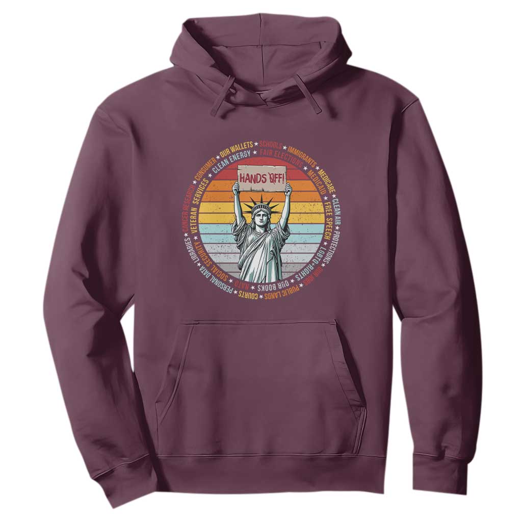 Statue of Liberty Hands Off Protest Hoodie Resist Resistance - African Pride