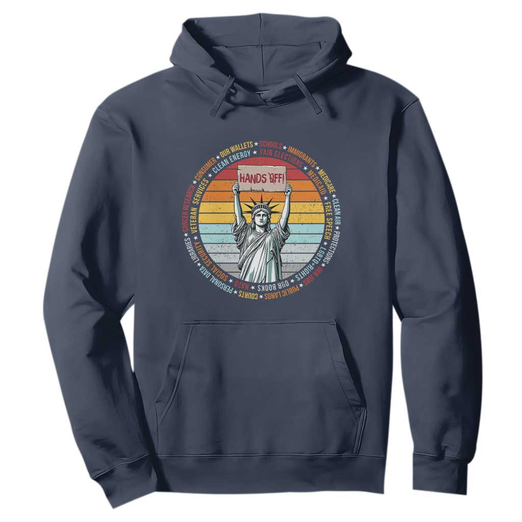 Statue of Liberty Hands Off Protest Hoodie Resist Resistance - African Pride