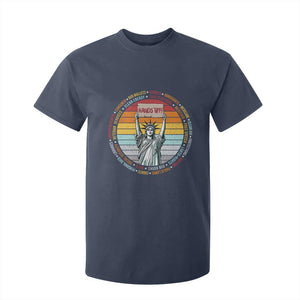 Statue of Liberty Hands Off Protest T Shirt For Kid Resist Resistance - African Pride